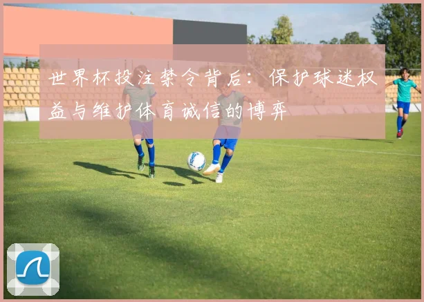 世界杯投注禁令背后：保护球迷权益与维护体育诚信的博弈